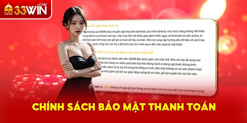Chính sách bảo mật cho dịch vụ thanh toán