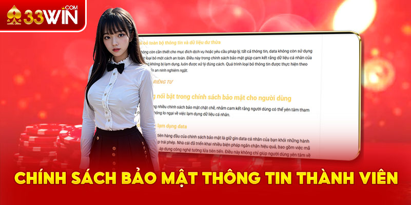 Chính sách bảo mật thông tin thành viên