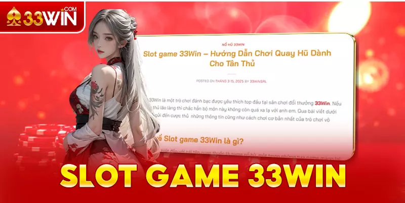 Slot game 33Win