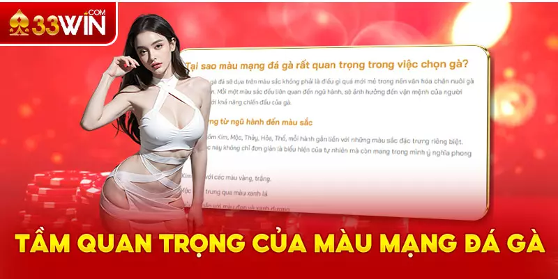 Tầm quan trọng của màu mạng đá gà
